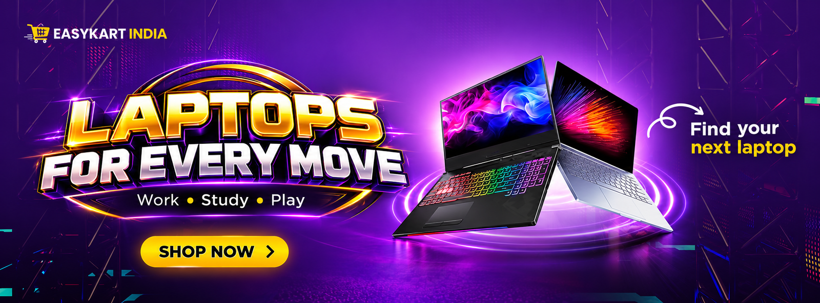 Laptops for every move - work, study and play
