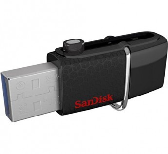 SanDisk Ultra 128GB Dual OTG 3.0 USB Drive (Black)