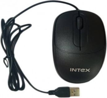 Intex Optical Mouse ECO 6 Wired USB Optical Mouse Wired Optical Mouse USB 2.0, Black