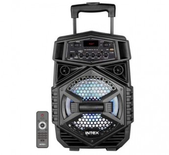 Intex speaker T-200 Trolley Speaker Portable Wireless speaker Intex Bluetooth speaker DJ Party Speaker with LED Lights Rechargeable