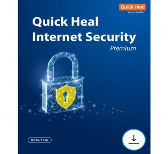10 PC QUICK HEAL INTERNET SECURITY 1 YEAR (DVD) QUICK HEAL 10 PC 1 YEAR (DVD) QUICK HEAL INTERNET SECURITY 10PC (DVD)