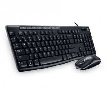 LOGITECH MEDIA KEYBOARD MOUSE COMBO MK200 KEYBOARD AND HIGH-DEFINITION OPTICAL MOUSE