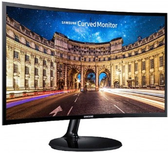 Samsung 23.5 inch (59.8 cm) Curved LED Backlit Computer Monitor - Full HD, VA Panel with VGA, HDMI, Audio Port