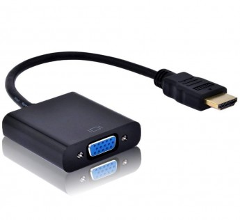 TERABYTE HDMI MALE TO VGA FEMALE VIDEO CONVERTER ADAPTER CABLE BLACK