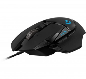 Logitech G502 Wired Gaming Mouse Hero High Performance Wired Gaming Mouse, Hero 16K Sensor, 16,000 DPI, RGB, Adjustable Weights, 11 Programmable Buttons, On-Board Memory, PC/Mac Black