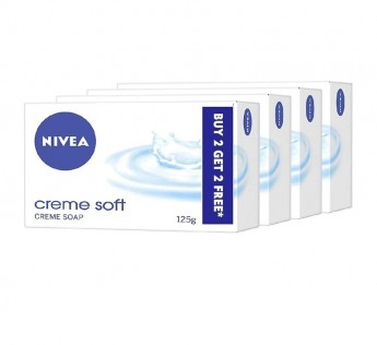 Nivea Crème Soft Soap 2+2 N 125 gm Nivea Crème Soft Soap