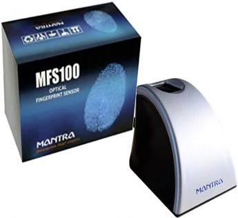 Yukonics Biometric Finger Print Mantra MFS 100 Biometric Finger Print USB Scanner with 1 Year RD Services