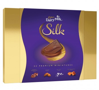 Cadbury Dairy Milk Silk Chocolate Gift Pack 240gm Cadbury Dairy Milk Silk Miniatures Chocolate Gift Pack