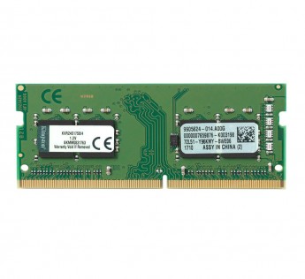 Kingston 4GB RAM DDR4 2400Mhz DDR4 Laptop Ram Non-ECC CL17 SODIMM 1Rx8 PC Technology Value Memory KVR24S17S8 4