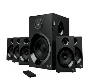 Logitech speaker Z607 5.1 Surround Sound Speaker System with Logitech Bluetooth speaker (Black)