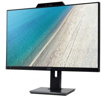 Acer B227Q 21.5" IPS LED Full HD Monitor - Inbuilt HD Web CAM with MIC - Height Adjustment Pivot - 2W X 2 Speakers with Eye Care Features & Suitable for Work from Home - Study from Home
