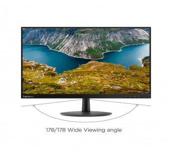 Lenovo L24e-20, 23.8-inch Near Edgeless Monitor with LED Display, VA Panel, AMD Free Synch, HDMI and VGA inputs, TUV Certified Eye Comfort - (Raven Black)