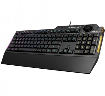 ASUS keyboard TUF Gaming K1 RGB keyboard with dedicated volume