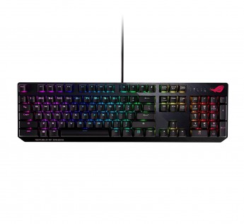 ASUS Gaming Keyboard ROG Strix Scope RGB Mechanical Gaming Keyboard with Cherry MX Red Switches, Aura Sync RGB Lighting, Quick-Toggle Shortcut, 2X Wider Ergonomic Ctrl Key for Greater FPS Precision