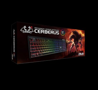 Asus Gaming Keyboard Cerberus Mech RGB Mechanical with RGB Backlit Effects, 100% Anti-ghosting N Key Rollover (NKRO), and Dedicated hot Keys for Gaming Shortcuts