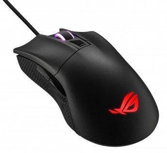 ASUS Gaming Mouse ROG Gladius II Core Lightweight, Ergonomic, Wired Optical Gaming Mouse with 6200-DPI Sensor, ROG-Exclusive Switch-Socket Design and Aura Sync Lighting