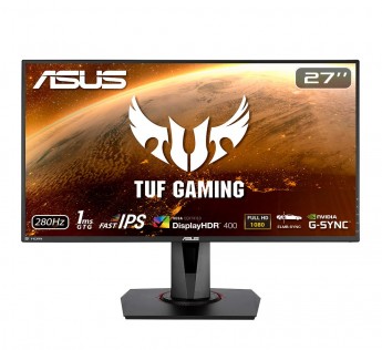 ASUS TUF Gaming VG279QM HDR Gaming Monitor 68.58cm (27") FullHD (1920 x 1080), Fast IPS, Overclockable 280Hz (Above 240Hz, 144Hz), 1ms (GTG), ELMB SYNC, G-SYNC Compatible, DisplayHDR 400