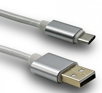 RANZ Micro Cable USB to Micro Cable for Android Phones (Silver)