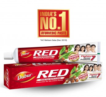 Dabur Red Ayurvedic Paste 300gm Dabur Red Paste Complete Dental Care 200g+100g with free Binaca Tooth Brush worth Rs 21