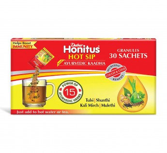 Dabur Kadha Honitus Hot Sip Ayurvedic Kadha Pack of 30 Sachets 120g