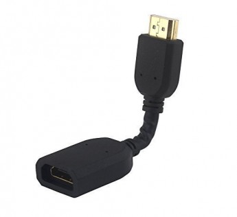 ADNET HDMI Male-to-Female CableConnector 10 cm (Black)
