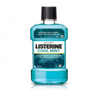Listerine Mouthwash 500ml Cool Mint 500ml Listerine Mouthwash