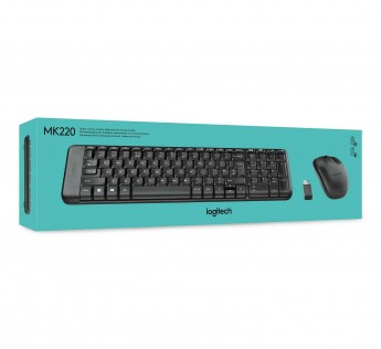 Logitech MK220 Wireless Keyboard and Mouse Combo Black