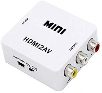 Ranz AV to HDMI converter UP Scaler 1080P HD Video Converter Media Streaming Device Hdmi to AV Converter