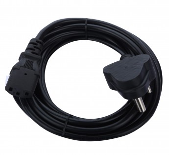 RANZ 3 Meter Power Cable 3 meter power cable Cord 3 Pin Computer Printer Desktop PC SMPS Power Cable Cord Black Pc Cable