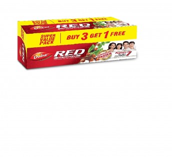 Dabur Red Paste 800gm Dabur red toothpaste Buy 3 Get 1 Free