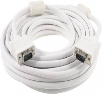 Terabyte 5 METER VGA cable Terabyte VGA CABLE 5 METER 5 m VGA Cable (Compatible with Laptop, White, One Cable)