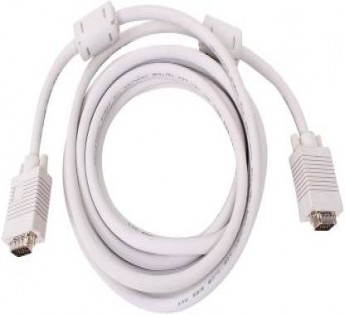 Terabyte 10 METER VGA cable Terabyte VGA CABLE 10 METER 10 m VGA Cable (Compatible with Laptop, White, One Cable)