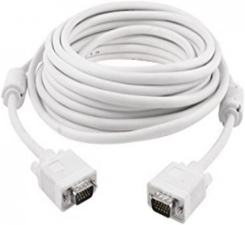 Terabyte 20 meter VGA Cable Terabyte VGA Cable 20 meter Male To Male Vga Cable (White)