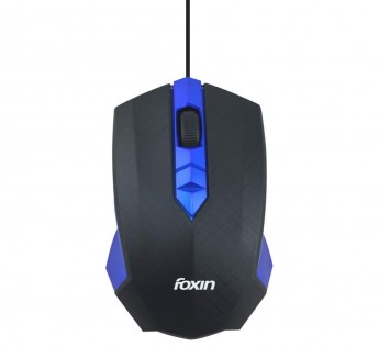 FOXIN MOUSE CLASSY BLUE USB FOXIN WIRED OPTICAL MOUSE