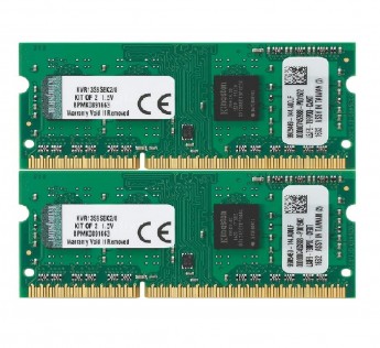 Kingston 8GB RAM DDR3 Notebook Memory Kit (2x4GB) 1333MHz Laptop Ram DDR3 Non - ECC CL9 SODIMM SR x8 Notebook Memory ValueKVR13S9S8K2/8