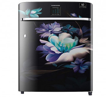 Samsung 220 L 4 Star Inverter Direct Cool Single Door Refrigerator (RR23A2J3XBZ/HL, Midnight Blossom Black, Digi-Touch Cool, Curd Maestro)