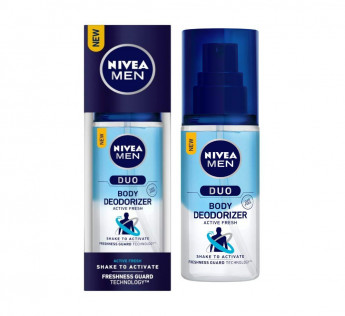 NIVEA Men Duo Active Fresh, Body Deodorizer, 100 ml