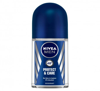 NIVEA Men Deodorant Roll On, Protect & Care, 50 ml
