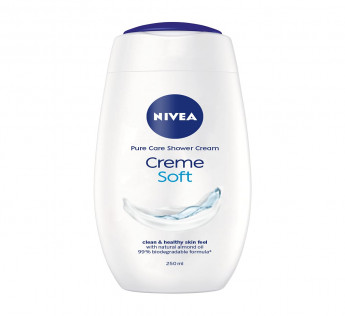 NIVEA Shower Gel, Crème Soft Body Wash, Women, 250ml