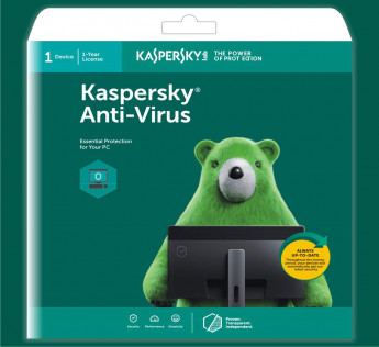 KASPERSKY ANTI-VIRUS 1 USER 1 YEAR (CD/DVD)