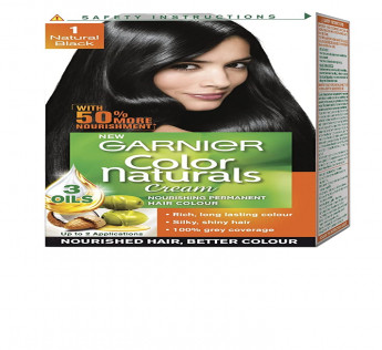 Garnier Hair Colour Natural Black Hair Colour Shade No1 35ml+30 gm Garnier Hair Colour