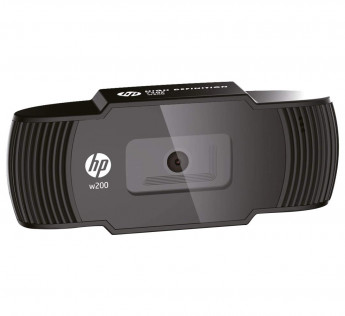 HP w200 HD 720p/30 Fps Webcam, Built-in Mic, Plug and Play, Wide-Angle View for Video Calling, Skype, Zoom, Microsoft Teams