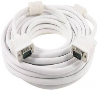 Adnet VGA Cable 227110 10m VGA Cable Compatible with laptop,Desktop,CCtv,projector,plazma etc,White