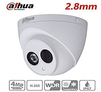 DAHUA 4MP IP DOME CAMERA WITH BUILT-IN-MIC