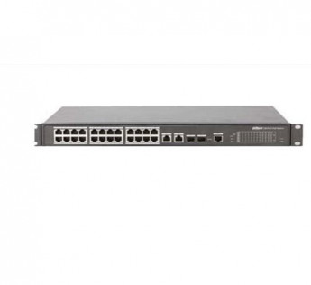 Dahua 26 Port Switch with 24 Port POE and 2 Port Giga Uplink DH-PFS3226-24ET-240