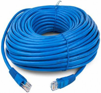 TERABYTE 10 METER ETHERNET CABLE CAT5/5E NETWORK CABLE INTERNET CABLE RJ45 LAN WIRE HIGH SPEED PATCH CABLE COMPUTER CORD 10 M LAN CABLE (COMPATIBLE WITH LAPTOP, PC, ROUTER, MODEM, BLUE, ONE CABLE)