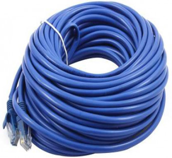 Terabyte 20 Meter LAN Cable CAT5/5E Ethernet Cable Network Cable Internet Cable RJ45 LAN Wire High Speed Patch Cable Computer Cord 20 m LAN Cable (Compatible with All Laptop and Computer Supported Lan Cable, Blue, One Cable)