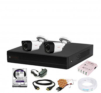 CP PLUS WIRED 1080P HD 2.4MP OUTDOOR SECURITY CAMERA COMBO PACKAGE