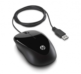 HP X1000 WIRED MOUSE (BLACK/GREY)