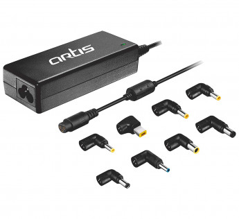 ARTIS 65WATT UNIVERSAL LAPTOP ADAPTER WITH 8 INTERCHANGEABLE CONNECTOR PINS (POWER CORD INCLUDED) COMPATIBLE WITH DELL/HP/LENOVO/ASUS/ACER/SAMSUNG/COMPAQ/IBM/TOSHIBA